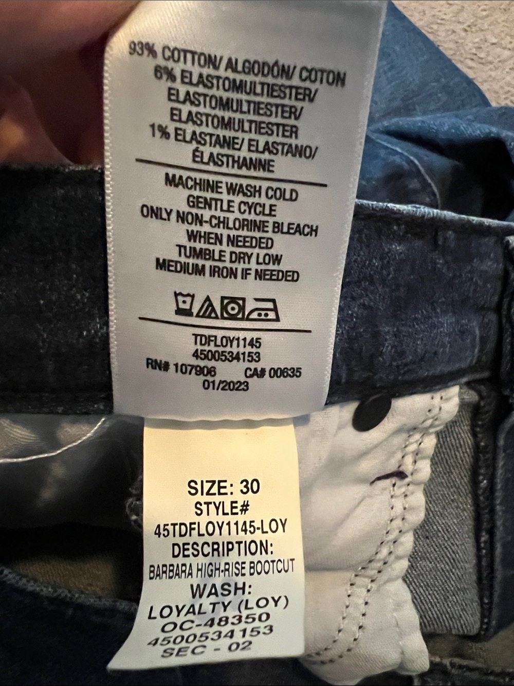 Hudson Barbara High Rise Split Bootcut Jeans - Picture 6 of 6